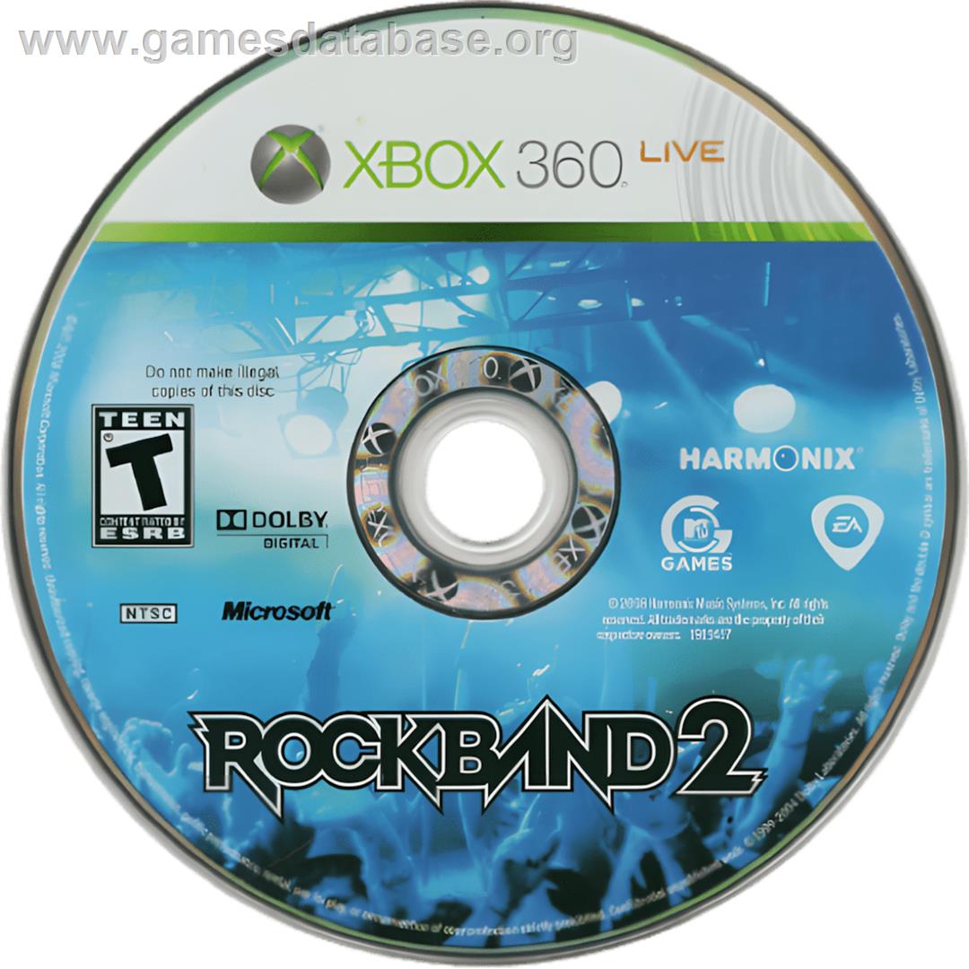 Rock Band 2 - Microsoft Xbox 360 - Artwork - Cartridge